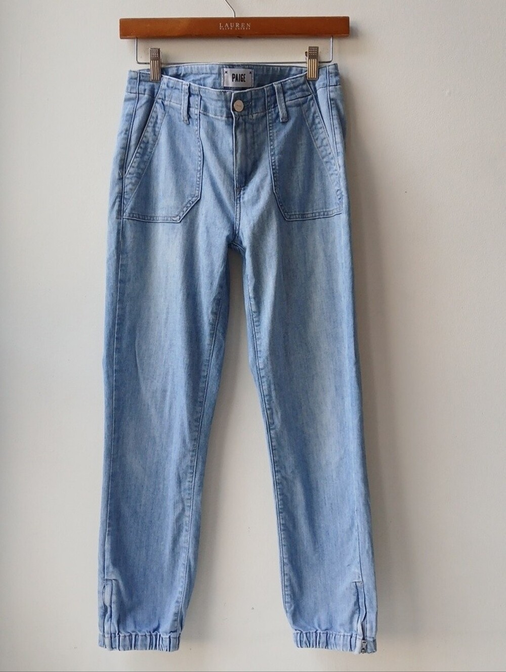 Paige Mayslie Jogger Pants Chambray Blue Women's 25